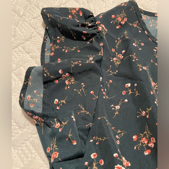 Dark green floral maxi dress - Picture 5 of 5